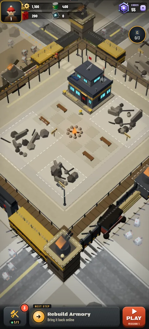 Your walled city block base with the Command Center